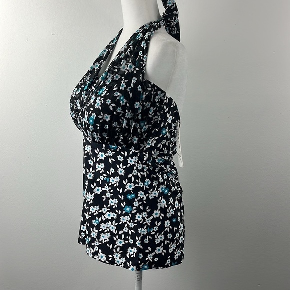 Anne Cole Beautiful Bunches Convertible Floral Tankini Swim Top Womens Size 22W - Picture 5 of 11